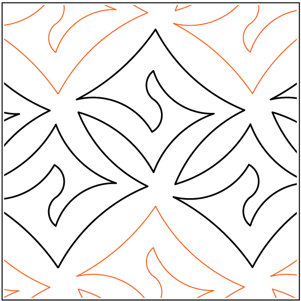 Apricot Moon's Daisy Doodles - Paper Pantograph – Thread Waggle Quilting